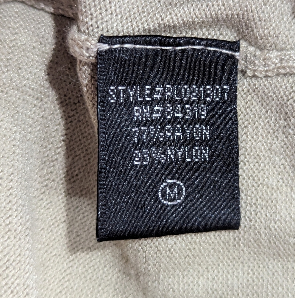 Eyn Anthropologie Women's Tan Beige Button Cardigan Size Med *Some Minor Pilling - Picture 10 of 12
